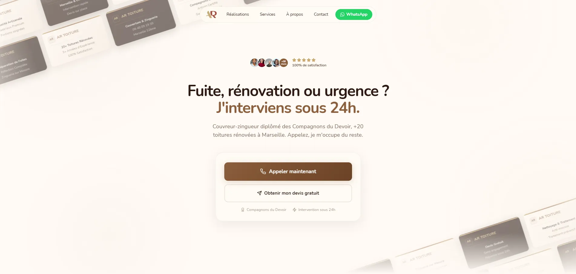 Aperçu du projet Ar Toiture