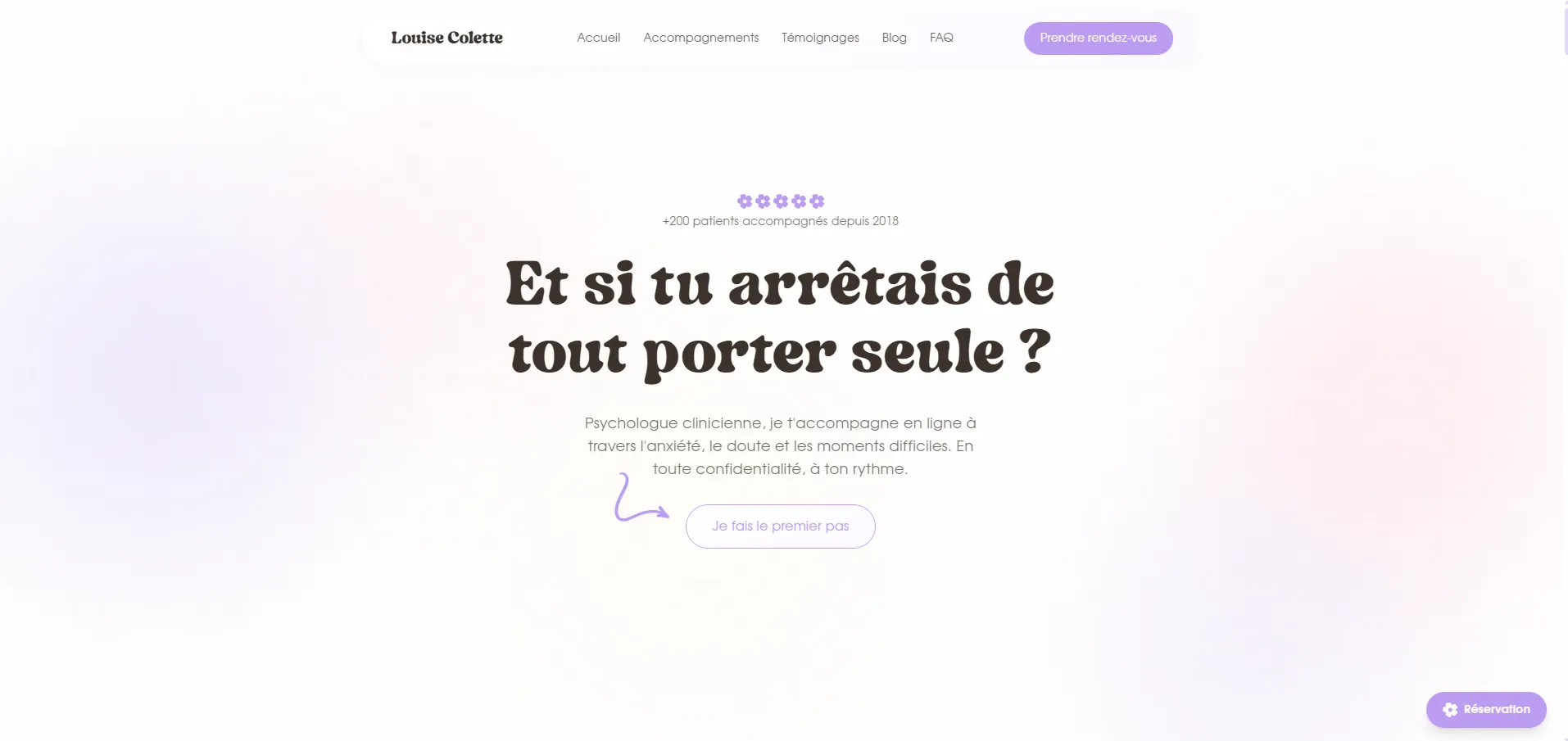Aperçu du projet Louise Colette