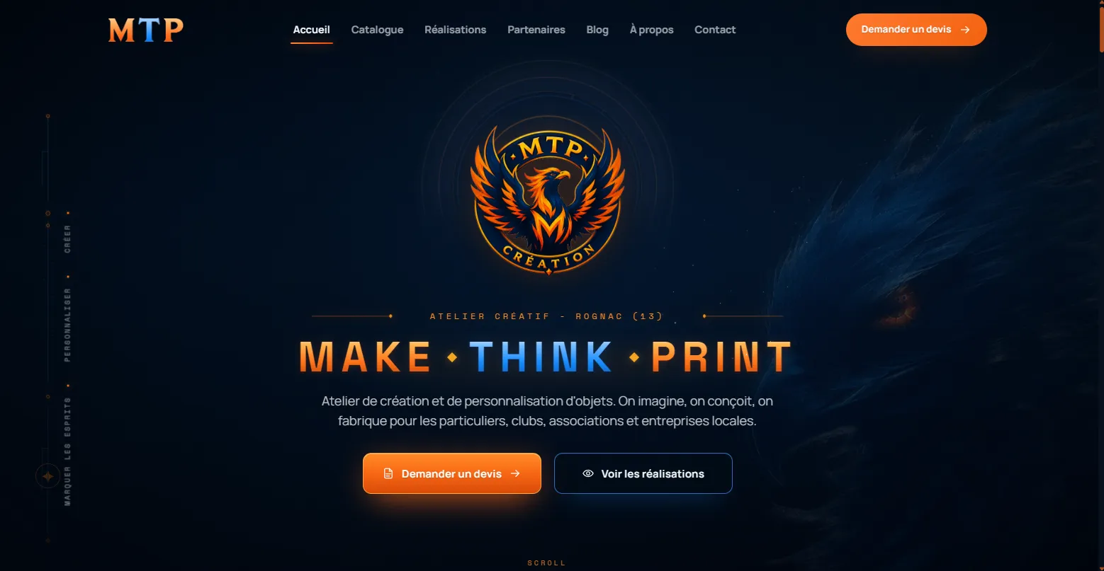 Aperçu du projet MTP Création