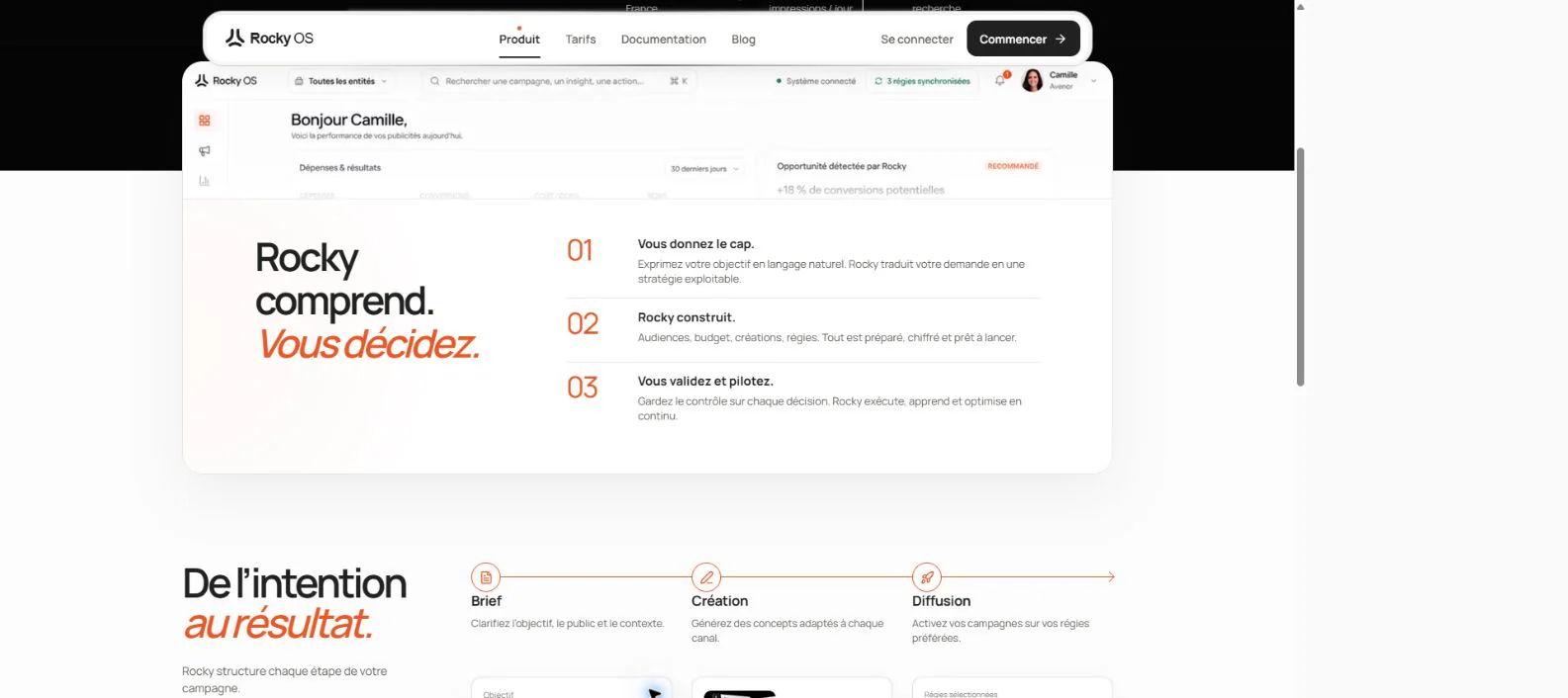 Workflow de campagne et décisions conservées dans une interface commune