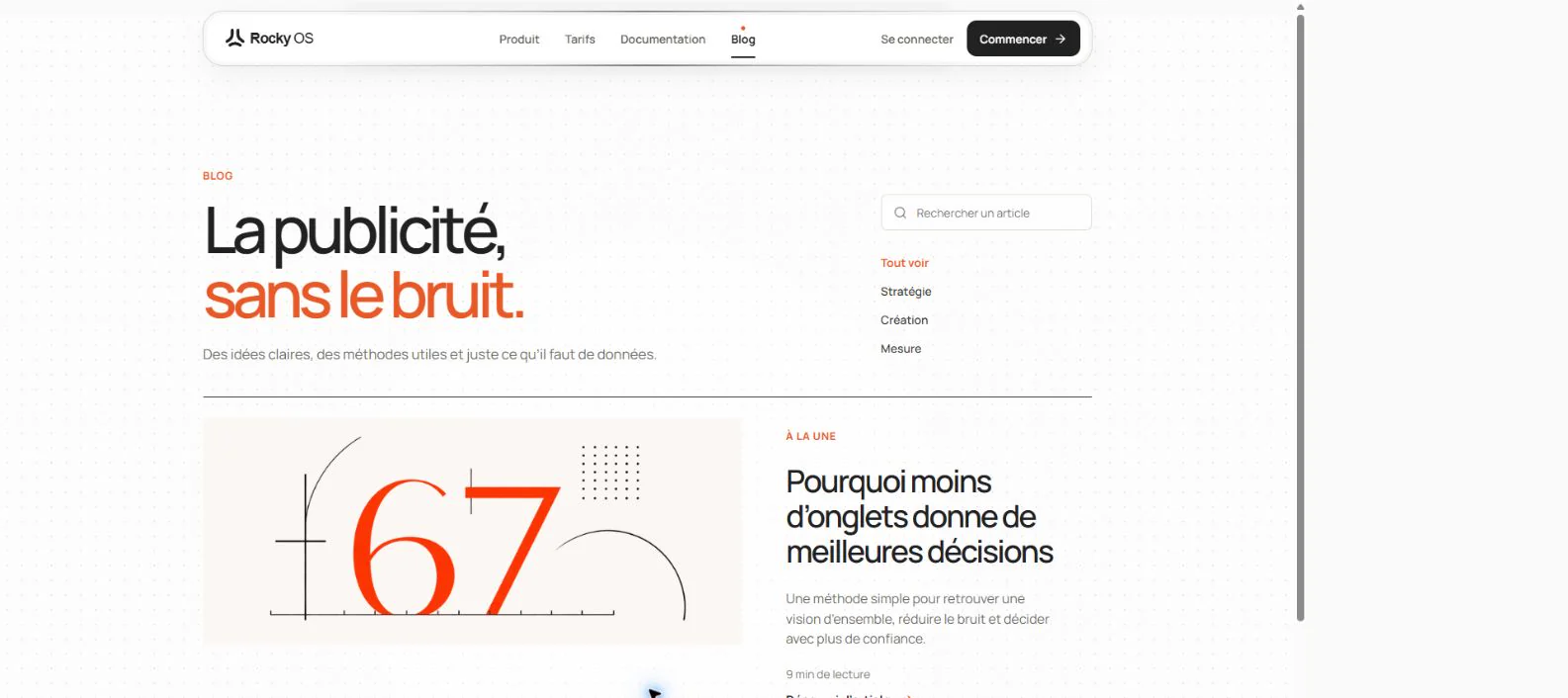 Le blog Rocky OS consacré au pilotage publicitaire