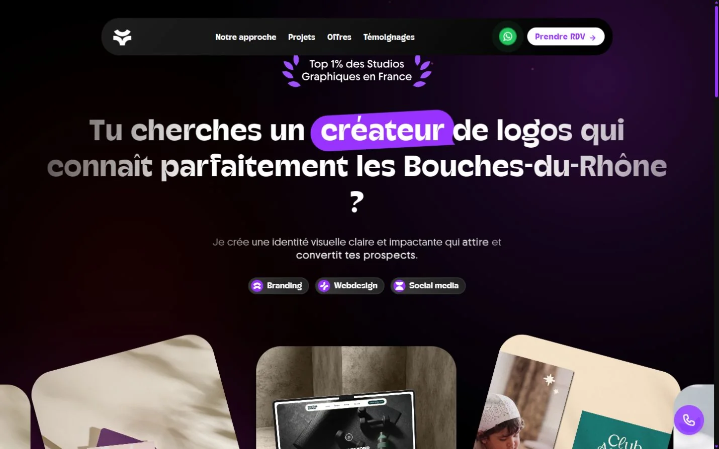 Page locale : création de logos dans les Bouches-du-Rhône