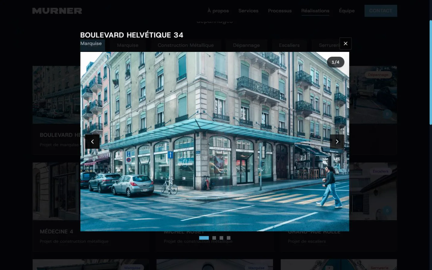 Détail du projet Boulevard Helvétique 34 dans la visionneuse photo