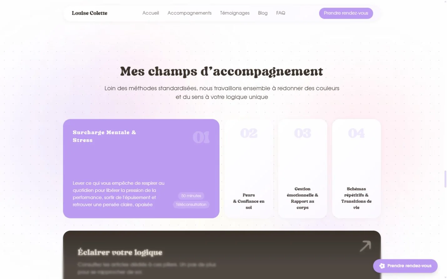 Champs d’accompagnement : stress, confiance en soi, émotions et transitions de vie